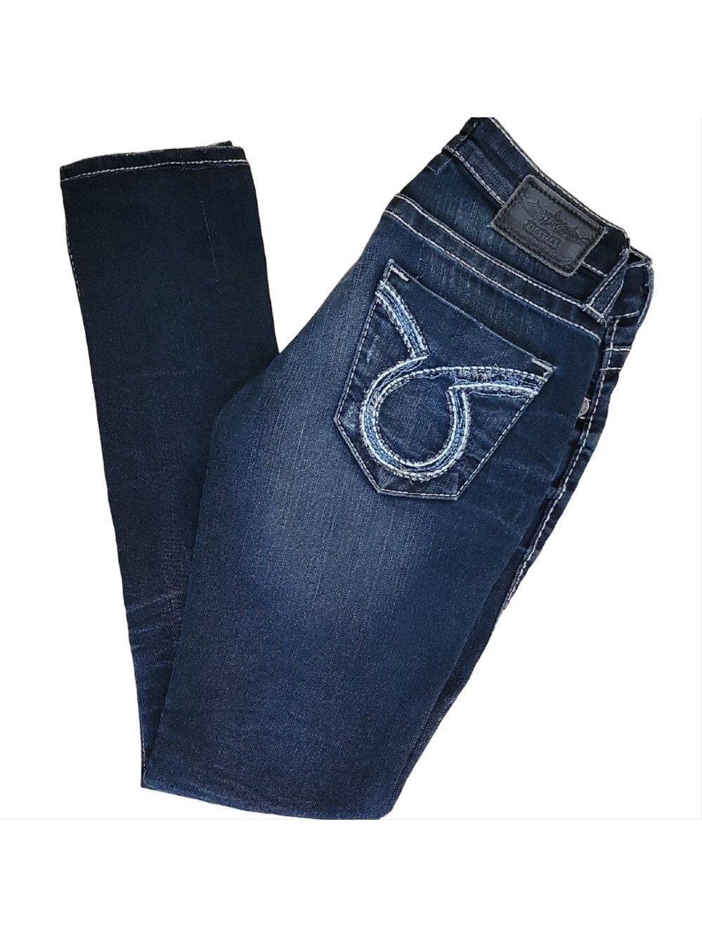 Big Star Women's Jenae Dark Blue Skinny Jeans Size 25L EUC